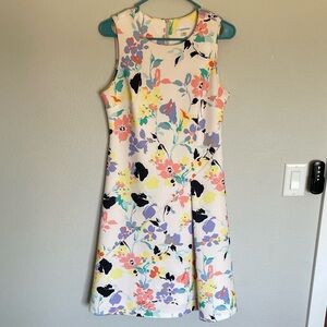 Calvin Klein White Floral Pastel Dress